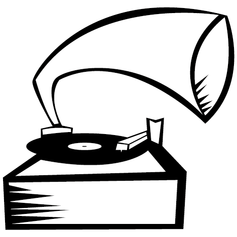 Sticker Gramophone